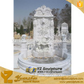 garden decoration large white marble wall fountain with animal
